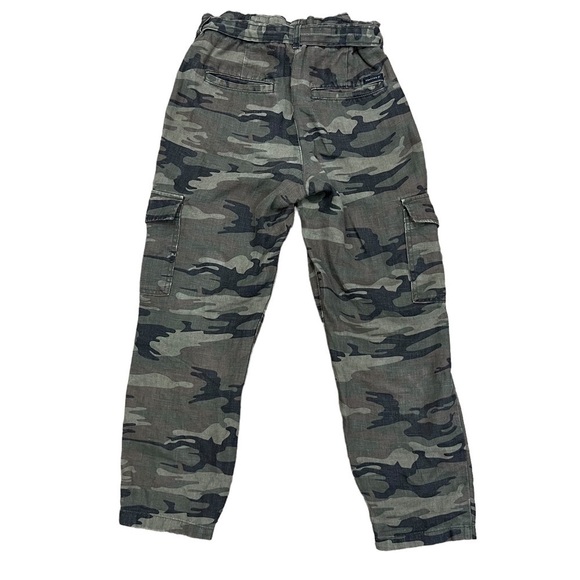 Sanctuary Anthropologie Cropped Paperbag Waist Linen Trousers Woman’s Size 26 - Picture 8 of 15